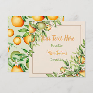 Vintage Citrus Save The Date
