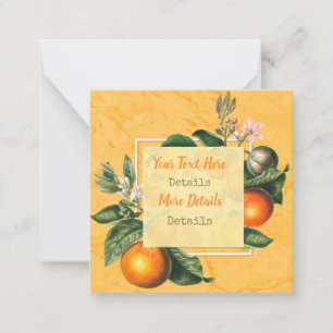 Vintage Citrus Save The Date Card