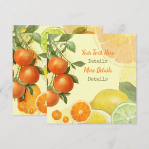 Vintage Citrus Save The Date Holiday Card