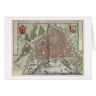 Vintage city map of Amsterdam