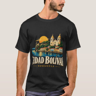 Vintage Ciudad Bolívar Venezuela Travel Art T-Shirt
