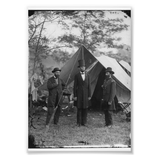 Vintage Civil War Photo of Abraham Lincoln (Front)
