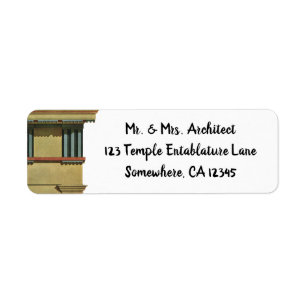 Vintage Classic Architecture, Temple Entablature