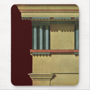 Vintage Classic Architecture, Temple Entablature Mouse Pad