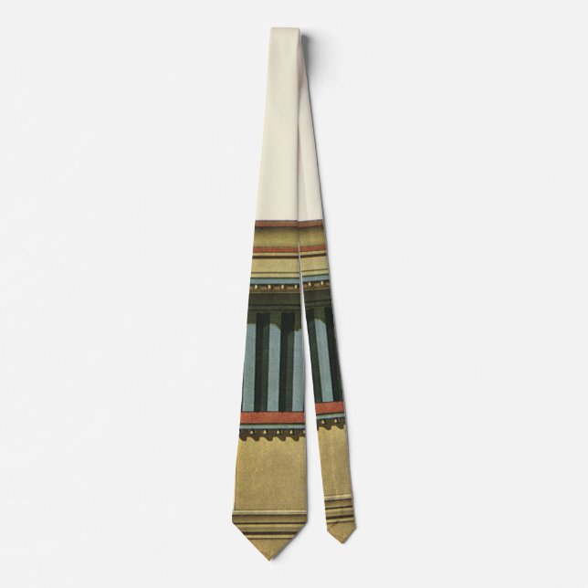 Vintage Classic Architecture, Temple Entablature Tie (Front)