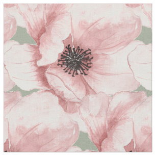 Vintage classic big pink flower tissu