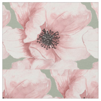 Vintage classic big pink flower tissu fabric