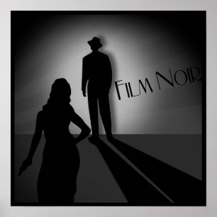 vintage classic black film poster