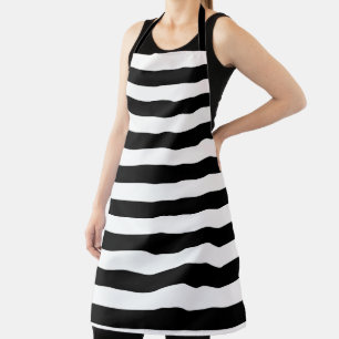 Vintage Classic black & white stripes Apron