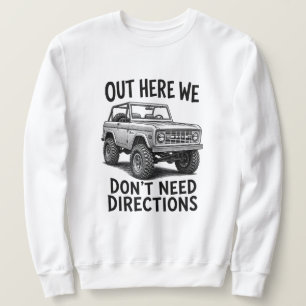 Vintage Classic Bronco Off-Road Illustration Sweatshirt