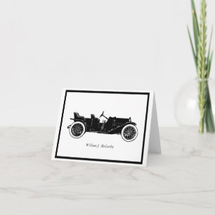 Vintage Classic Car Old Auto Travel Custom Folded Note Card