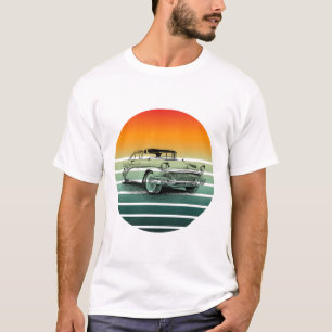 Vintage Classic Car Sunset Lines T-Shirt