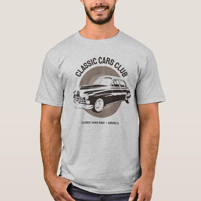 Vintage classic car typography  T-Shirt (Front)
