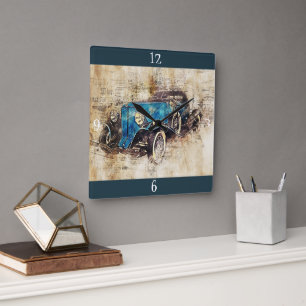 Vintage Classic Car Wall Clock