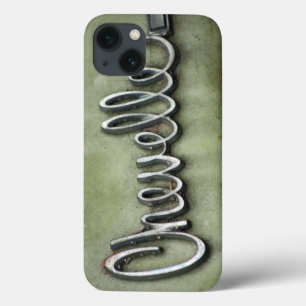 Vintage Classic Chevelle Chrome Font iPhone 13 Case