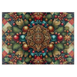 Vintage/Classic colorful Christmas Cutting Board