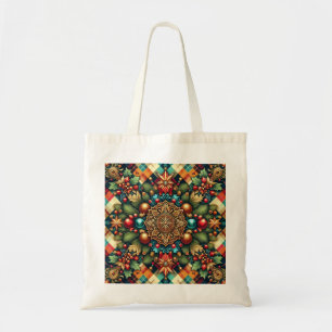 Vintage/Classic colourful Christmas Tote Bag