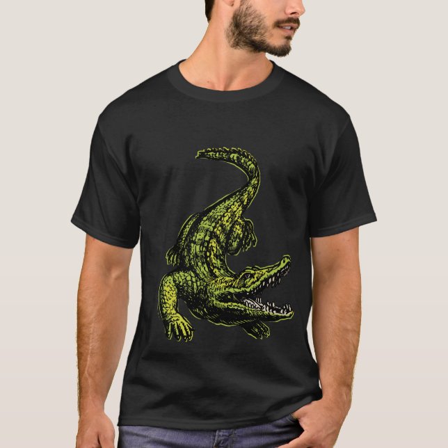 vintage classic crocodile T-Shirt (Front)
