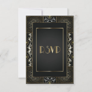 Vintage Classic Gatsby Style RSVP
