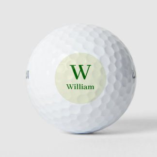Vintage Classic Monogram Initials Personalized Golf Balls