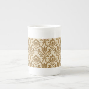 Vintage,Classic , Motifs Pattern  Bone China Mug
