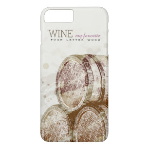Vintage Classic Old Wine Barrel Personalized iPhone 8 Plus/7 Plus Case