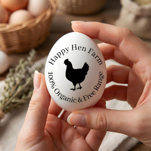 Vintage Classic ⎢ Personalized Egg Rubber Stamp