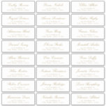 Vintage Classic Script Wedding Guest Address Label<br><div class="desc">Elegant wedding guess address label features vintage classic script name and serif font address,  simple and timeless. Great for modern classic wedding,  romantic vintage wedding,  and formal traditional wedding. 
See all the matching pieces in collection</div>