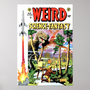 Vintage Classic Weird Science Fantasy no 25 RETRO Poster