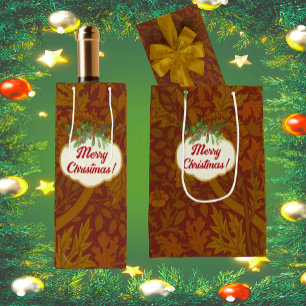 Vintage Classic William Morris Personalized Wine Gift Bag