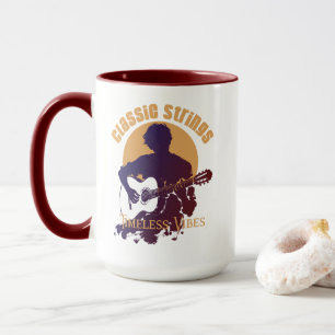 Vintage Classical Guitar Coffee Mug