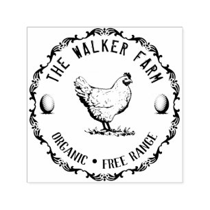 Vintage Classical ⎢ Personalised Egg Self-inking S Self-inking Stamp