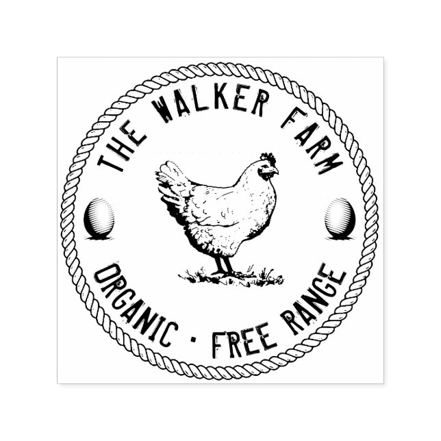 Vintage Classical ⎢ Personalized Egg Self-inking S Stamp (Design)