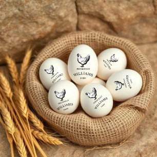 Vintage Classical Personalized Egg Stamp 1