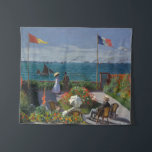 Vintage Claude Monet Terrasse a Sainte-Adresse Tapestry<br><div class="desc">This product is inspired by Terrasse a Sainte-Adresse,  an oil on canvas painting created by the French impressionist painter Claude Monet between 1866 and 1867.</div>