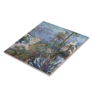 Vintage Claude Monet Villas at Bordighera Tile