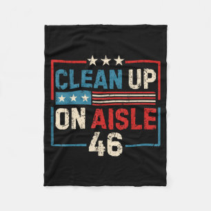 Vintage Clean Up In Aisle 46 American  Fleece Blanket