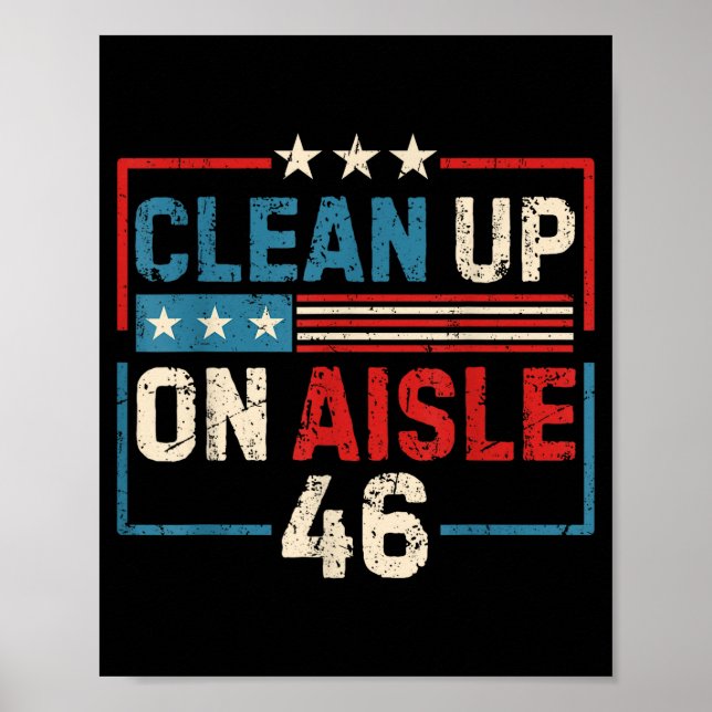 Vintage Clean Up In Aisle 46 American  Poster (Front)