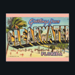 Vintage Clearwater Florida Postcard<br><div class="desc">A vintage postcard for Clearwater,  Florida repurposed!</div>