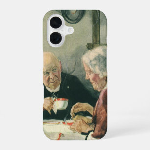 Vintage Clergy, Coffee or Tea with a Priest iPhone 16 Case