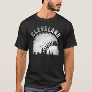 Vintage Cleveland Skyline City Baseball T-Shirt