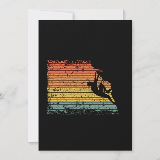 Vintage Climbing Climber Gift Idea Invitation (Front)