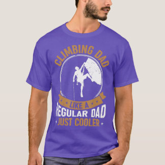 Vintage Climbing Dad Bouldering Rock Climber T-Shirt