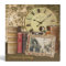 Vintage Clock and Books Genealogy