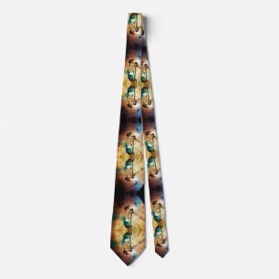Vintage clock face tie