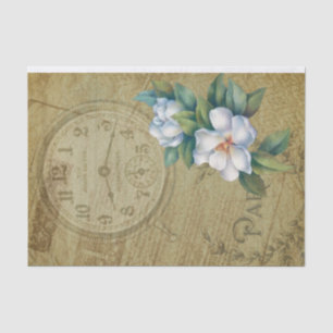 Vintage Clock Tissue Paper