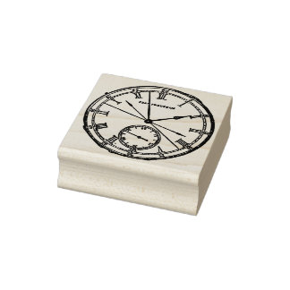 Vintage Clockface Stamp - Marple Hall Collection