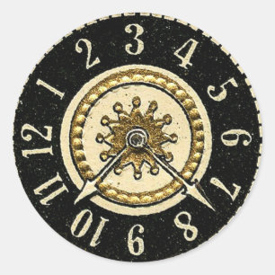 Vintage Clocks Classic Round Sticker