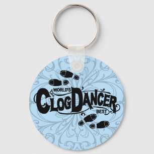 Vintage Clog Dancer Clogging Keychain