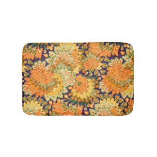 Vintage cloth pattern: close-up texture. bath mat